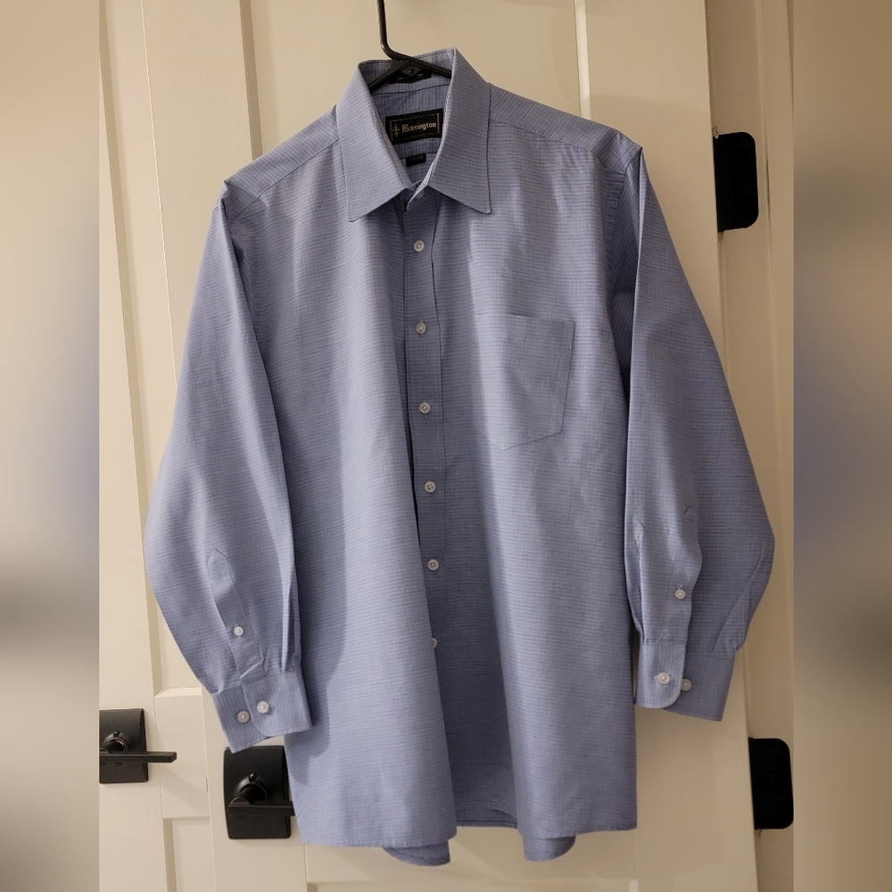 Barrington Blue Men's 17 32-33 Dress Shirt